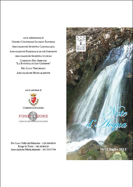 Note d'Acqua 2012